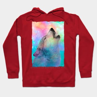 Breathing Dreams Like Air (Wolf Howl Abstract) Hoodie